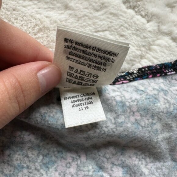 Victoria's Secret PINK | "Ditsy Floral" Short Sleeve Thong Bodysuit | Size Large - Picture 13 of 15